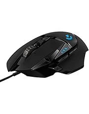 Logitech G502 HERO Souris Gamer Filaire Haute Performance, Capteur Gaming HERO 25K, 25 600 PPP, RVB, Poids Ajustable, 11 Boutons Programmables, Mémoire Intégrée, PC/Mac - Noire