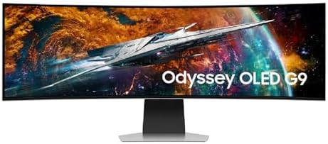 SAMSUNG LS49CG954SNXZA-RB 49'' Odyssey Neo G9 OLED 5120x1440 240Hz Curved Smart Gaming Monitor - Certified (Renewed)