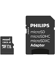 Philips Ultra Speed Carte microSDXC Card 128 Go + Adaptateur SD UHS-I U1, Vitesse de Lecture jusqu&#39;à 80 Mo/s, A1 Fast App Performance, V10, Carte mémoire pour Smartphones, Tablette, PC, vidéo Full HD