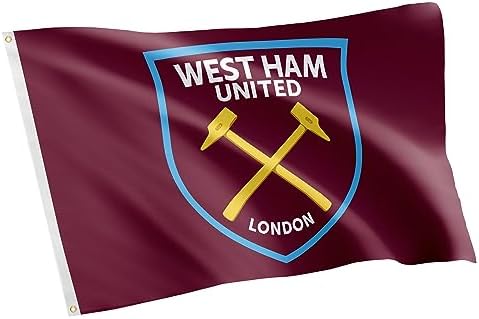 Desert Cactus West Ham United Flag Hammers Football Soccer 100% Polyester Indoor Outdoor 3x5 feet Banner (Flag A)