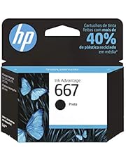 Cartucho de tinta HP 667 Preto Original (3YM79AB) Para Impressora HP Deskjet 2376, Impressora HP Deskjet 2776, Impressora HP Deskjet 6476, Impressora HP Deskjet 5076, Impressora HP Deskjet 5276