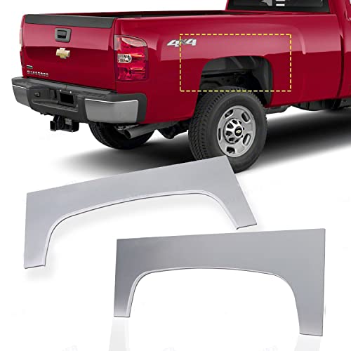 ELITEWILL Pair Upper Rear Wheel Arch Skin Repair Panel Fit for 2007-2013 Chevy Silverado Pickup 1500 2500HD