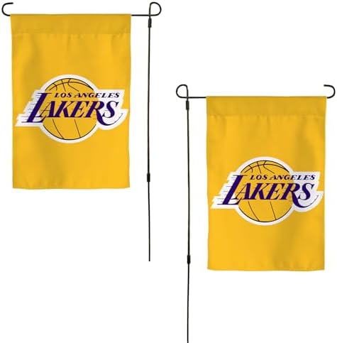Desert Cactus Los Angeles Lakers Garden Flags LA Team NBA National Basketball Association Banner 100% Polyester (Design B)