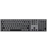 Satechi Slim X3 Bluetooth Backlit Keyboard with Numeric Keypad – Illuminated Keys & Multi-Device ...