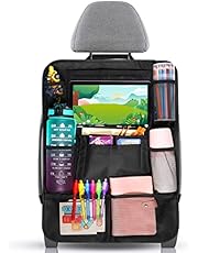 Diboniur Organizador Asiento Coche, Protectores de Asiento para Coche con 10 Bolsillos, Organizador Asiento Trasero Niños para Tablet iPad de 9.7&#39;&#39; y 10.5&#39;&#39; para Botellas Juguetes Libros