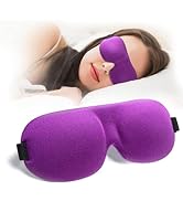 Sleep Mask for Back and Side Sleeper, 100% Block Out Light, Eye Mask Sleeping of 3D Night Bindfol...