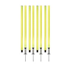 APSET Outdoor Agility Pole Set, Yellow