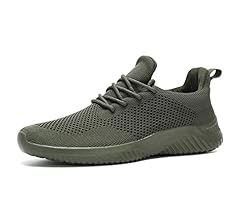 Mens Slip-on Tennis Shoes Walking Running Sneakers Lightweight Breathable Casual Soft Sole Mesh Work Gym Trainers