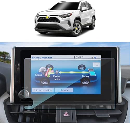 SKTU 2023 2024 2025 RAV4 Screen Protector for 2023-2025 Toyota RAV4/RAV4 Hybrid 8In Navigation Tempered Glass HD Clear 2023 2024 2025 RAV4 Accessories