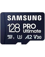 SAMSUNG PRO Ultimate microSD-geheugenkaart, 128GB, UHS-I U3, 200MB/s lezen, 130MB/s schrijven, incl. SD-adapter, voor smartphone, drone of action cam