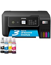 EPSON Imprimante Multifonction A4 Wi-FI EcoTank ET-2870 équipée de réservoirs d’Encre, avec Jusqu’à 3 Ans d’Encre Inclus.