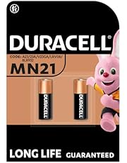 Duracell MN21 Pile alcaline 12V, lot de 2 ( A23 / 23A / V23GA / LRV08 / 8LR932 ), pour télécommandes, sonnettes de porte sans fil et systèmes de sécurité