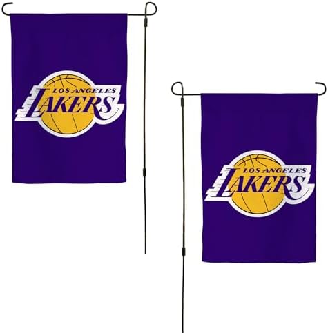 Desert Cactus Los Angeles Lakers Garden Flags LA Team NBA National Basketball Association Banner 100% Polyester (Design A)