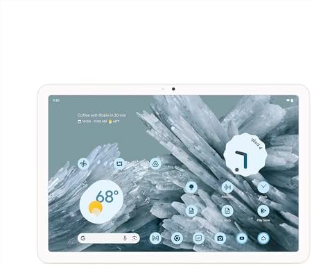 Google Pixel Tablet - Android Tablet with 11-Inch Screen and Extra-Long Battery Life - Porcelain - 8 GB RAM - 128 GB