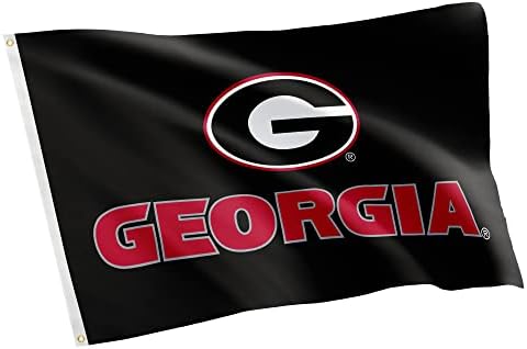 Desert Cactus University of Georgia Flag Bulldogs UGA Dawgs Banners 100% Polyester Indoor Outdoor 3x5 feet Flags (Design 6)