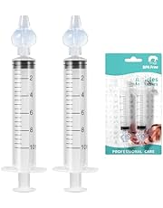 Blendura Paquete de 2 Jeringa Lavado Nasal Bebe 10 ml, Aspirador Nasal para Bebe Saca Mocos para Bebes, Segura y Cómoda, Portátil Reutilizable Aspirador Nasal Irrigador Nasal