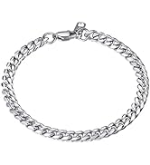 PROSTEEL Stainless Steel Bracelet for Men Women, Stylish Cuban Link Bracelets, Black/18K Gold Pla...