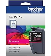 Brother Genuine LC401XLM High Yield Magenta Ink Cartridge