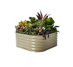 Vego garden Raised Garden Bed Kit, 17" Tall 4 in 1 Modular Metal Raised Garden Beds Kit, Metal Planter Box for Vegetables, …