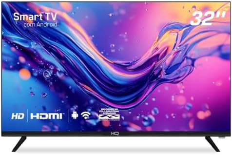 Smart TV LED 32" HQ HD 3 HDMI 2 USB WI-FI Android 11 Design Slim