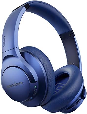 Soundcore Anker Life Q20 Hybrid Active Noise Cancelling Headphones (Blue) (Renewed)