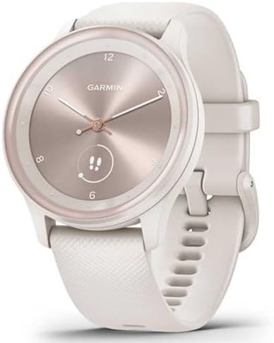 Garmin vivomove Sport, Hybrid Smartwatch, Health and Wellness Features, Touchscreen, White