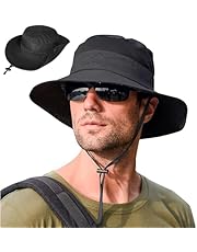 AUGUSTYUE Sombreros del Sol para Hombre, Sombreros para Hombre de ala Ancha Protección UV UPF 50+, Sombrero para Sol Transpirables para Ciclismo, Acampar, Pescar, Caminar