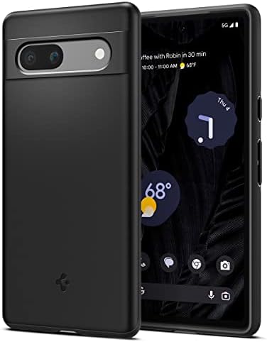 Spigen Thin Fit Designed for Pixel 7a Case (2023) [Military-Grade Protection] - Black