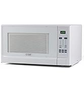 Commercial Chef CHM14110W6C - Horno microondas para encimera - 1100 vatios, tamaño compacto pequeño, 10 potencias...