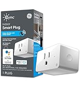 GE Lighting CYNC Indoor Smart Plug, Bluetooth and Wi-Fi Smart Outlet Socket, Works with Alexa and...