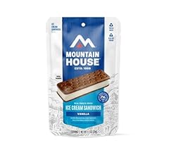 Mountain House Vanilla Ice Cream Sandwich | Freeze Dried Backpacking & Camping Food | 1 Serving