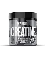 Warrior Creatine Monohydrate Powder 300g – Micronised – Proven to Improve Physical Performance and Recovery, 5g Servings (Unflavoured), 1 pack