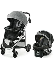 Graco Modes Pramette Travel System | Stroller &amp; Car Seat Combo | 3-in-1 Stroller Modes | Includes Graco SnugRide 35 Infant Car Seat | Ellington