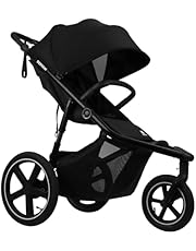 Deryan Bolt Jogger - Cochecito de bebé para cualquier terreno, plegable y portátil, para correr a partir de 6 meses, color negro