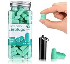 Ultra Soft Foam Earplugs, Noise Cancelling Earplugs for Sleeping, 38dB Highest SNR, One Size Fits virtually Every Wearer fo…