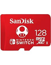 SanDisk 128 Go, microSDXC, USH-I Carte, pour les consoles Nintendo Switch, jusqu&#39;à 100 Mo/s Produit sous licence Nintendo, UHS-I, Class 10, U3