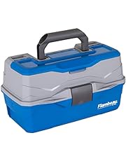 Flambeau Outdoors 6382 TB - Caja clásica para aparejos de bandeja, color azul y gris