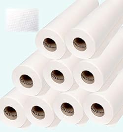 DSTOCK60 - DRAP EXAMEN GAUFRÉ - PURE OUATE BLANCHE - 60 CM X 35 CM - LE LOT DE 9 ROULEAUX - Laize extra large 