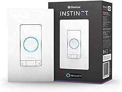 iDevices IDEV0022 Instinct Switch, Wi-Fi Enabled Smart Wall Switch with Amazon Alexa Built-In, Supports Motion