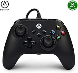 PowerA control alámbrico negro para Xbox Serie X|S, Xbox One y Windows 10|11 - licencia oficial de Xbox - Negr