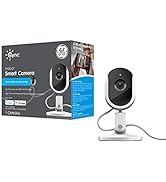 GE Lighting CYNC Smart Indoor Security Camera, Baby Monitor, Dog Camera, Night Vision, Works with...