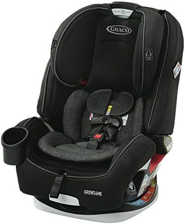 Graco Grows4Me 4-in-1 Car Seat, Convertible Infant to Toddler Car Seat and Booster, West Point Design, for 10 Years of Safe, Comfortable Journeys