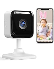 GNCC Camara Vigilancia Bebe, 1080P Vigilabebes con Vision Nocturna, Detección de Sonido y Movimiento, Audio Bidireccional, Notificación en Tiempo Real, SD y Nube, Compatible Alexa &amp; Google, 2.4GHz