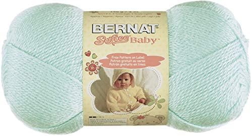 Bernat Softee Baby Yarn, 5 oz, Mint, 1 Ball