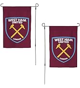 West Ham United Garden Flag Hammers Football Soccer Premier League Banner 100% Polyester (Garden ...