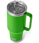 YETI Rambler 42 oz Straw Mug, Vacuum Insulated, Stainless Steel, Canopy Green