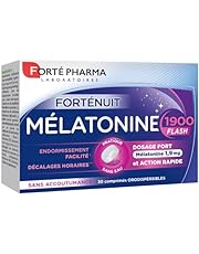 Forté Pharma - Mélatonine 1900 Flash | Mélatonine 1,9 mg - Comprimés à sucer - Action Rapide | Complément Alimentaire Sommeil - Endormissement Plus Rapide | 30 comprimés orodispersibles - goût vanille