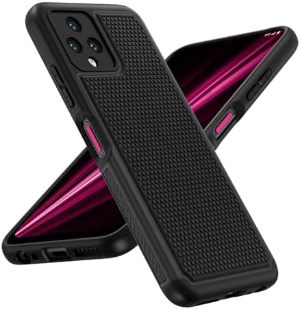 JXVM for T-Mobile Revvl 6 5g Phone Case: Tmobile Revvl6 Dual-Layer Protective Cell Phone Case - Durable Rugged Phone Cover | Military Grade Protection - TPU Matte Textured Bumper (Only for Revvl 6)