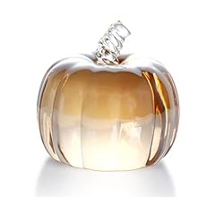 HDCRYSTALGIFTS 2.8’’ Crystal Pumpkin Figurine Art Glass Pumpkins for Decorating Harvest Glass Paperweight Fall Harvest Hall…