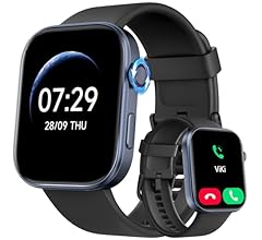 Tensky Smart Watch for Men/Women Android & iOS, AI Voice, 1.99" AMOLED Fitness Tracker with Bluetooth Call, 3ATM Waterproof…